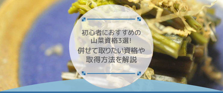 初心者におすすめの山菜資格3選！併せて取りたい資格や取得方法を解説